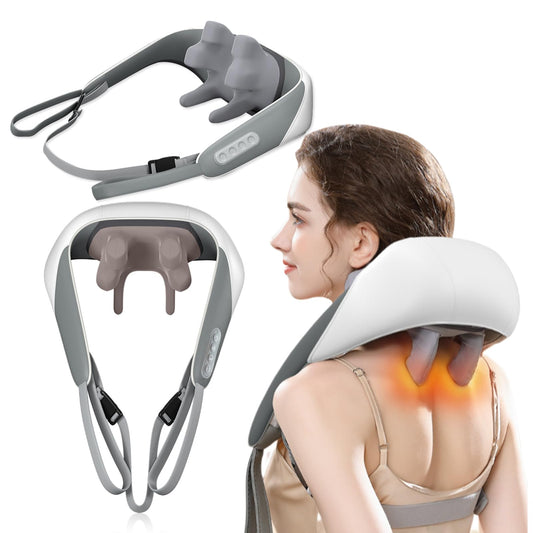 Masajeador Inteligente 4D para Cuello y Espalda – Alivio Profundo