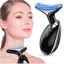 MASAJEADOR FACIAL CON LUZ LED PULSADA ANTI-ARRUGAS, MANCHAS Y PAPADA